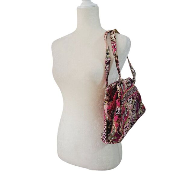 Vera Bradley Very Berry Paisley Women's Shoulder Bag Purse Quilted Pink - Picture 4 of 8